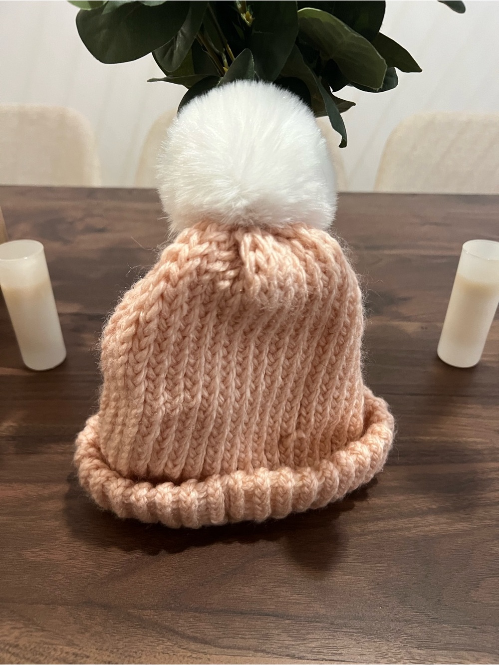 Pom Pom Beanie - Pink